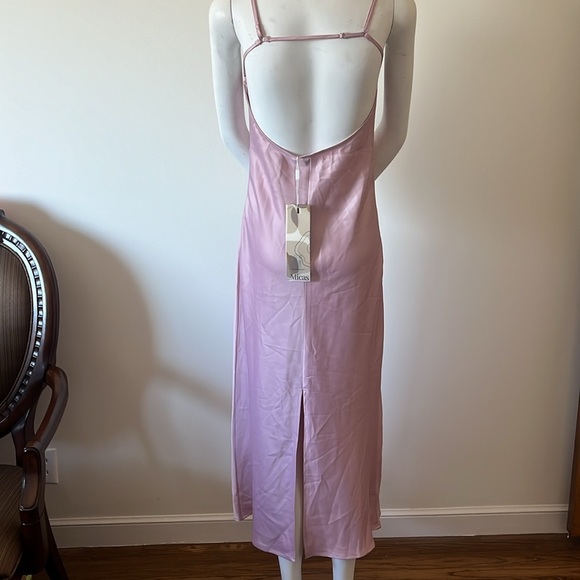 Micas Blush Pink Backless Maxi Dress Size M New With Tag - Picture 5 of 14